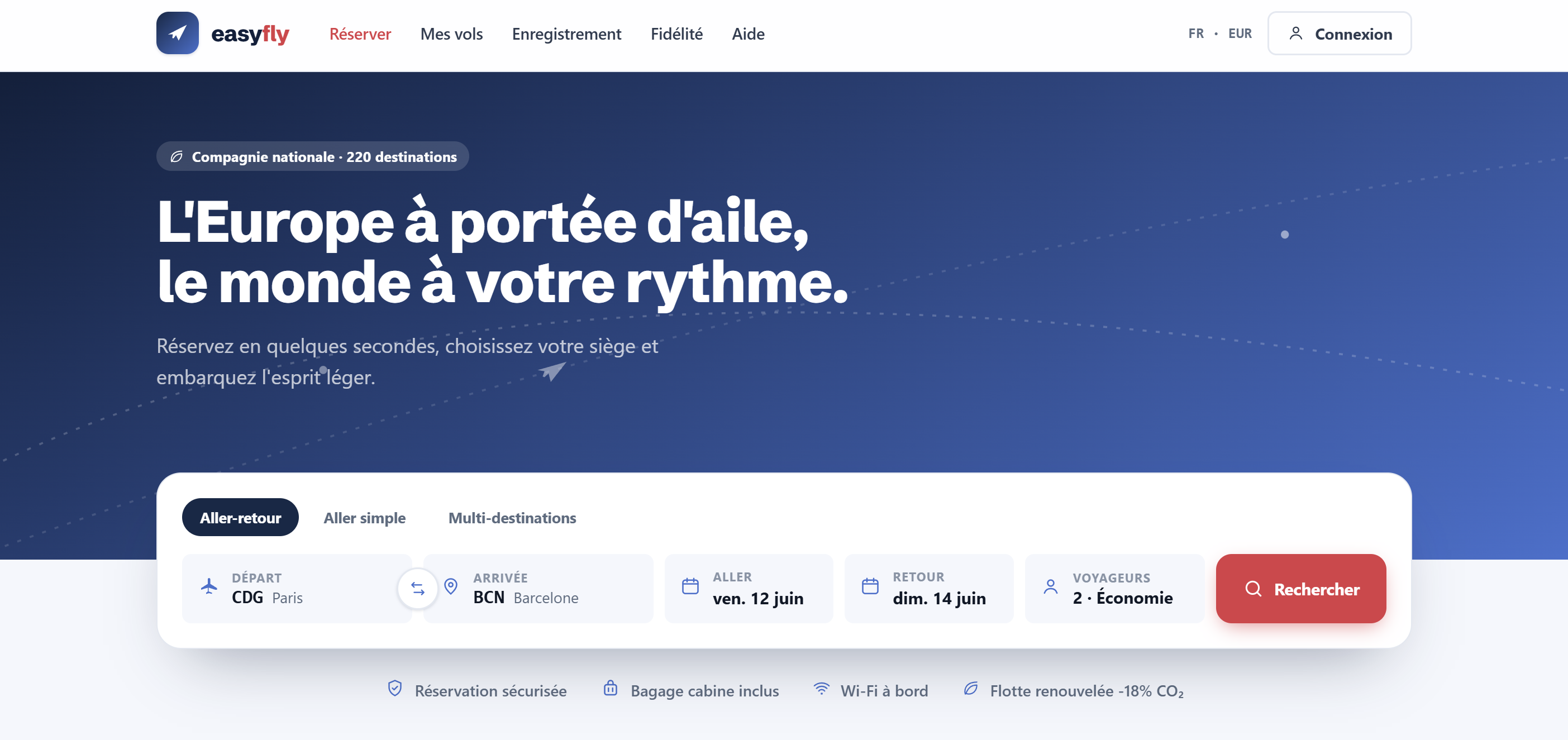 EasyFly - Site de réservation de vols